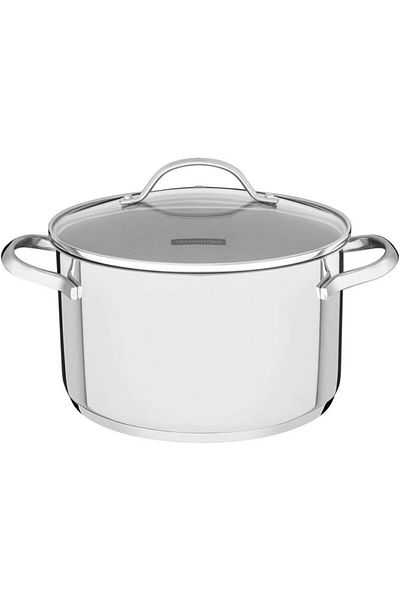 TRAMONTINA Since 1911, Made In Brazil - Una 24cm 6.1l Stainless Steel Deep Casserole With Tri-ply Bottom