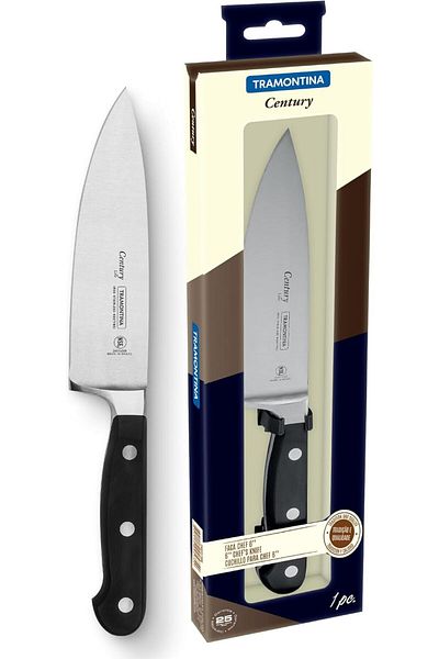 TRAMONTINA Since 1911, Made In Brazil - Chef Knife 6 Inch Stainless Steel Blade