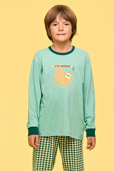 Woody 2-8 Years Old Boy Pajamas-Plc - 730-Light Blue