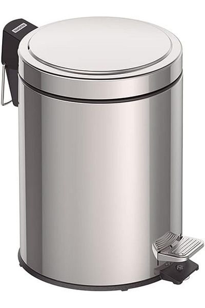 TRAMONTINA Since 1911, Made In Brazil - 5l Stainless Steel Pedal Trash Bin With A Removable Internal Bucket