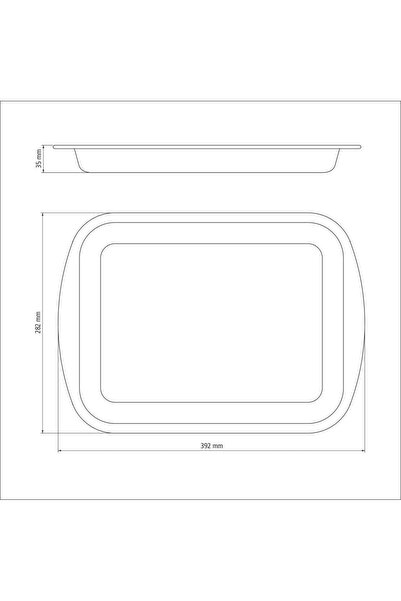 TRAMONTINA Since 1911, Made In Brazil - Brasil 34cm 2.9l Graphite Aluminum Flat Roasting Pan