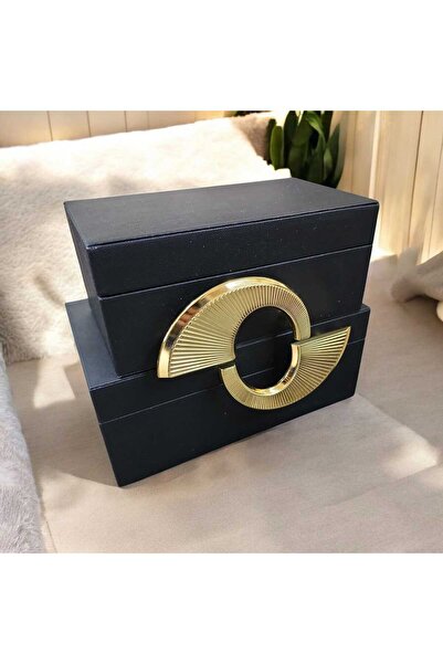 PELLE DESİGN 2li dekoratif kutu Q model