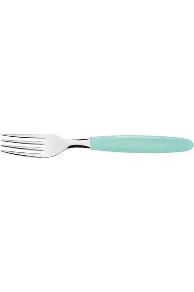 TRAMONTINA Since 1911, Made In Brazil - Ipanema Stainless Steel Table Fork With Green Polypropylene Handle