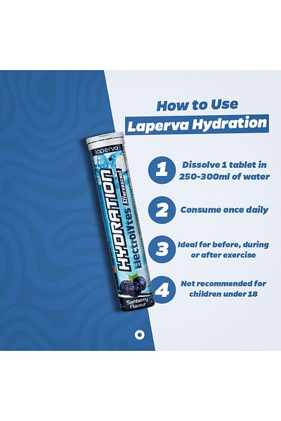 Laperva Hydration Electrolytes Effervescent, Samberry, 20 Effervescent Tablets