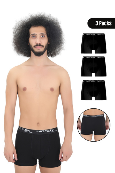Merish Underwear Boxeri premium din Lycra din 3 piese în pachet special pentr...
