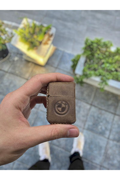 VİSSO Visso 1933 Hakiki Dana Derisi El Yapımı   Benzinli Çakmak Kılıfı ve   Çakmak