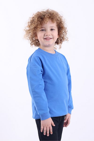 Lovexi Детски суитшърт Oversize Basic Seasonal Blue