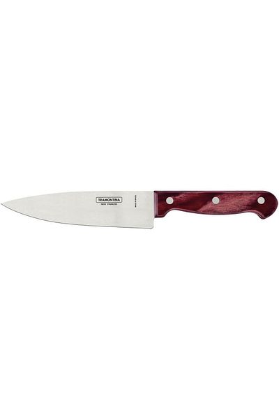 TRAMONTINA Since 1911, Made In Brazil - Polywood 8 Inches Chef Knife With Stainless Steel Blade