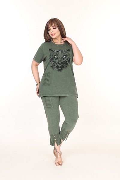 özle fashion Stone Printed Top and Bottom Set
