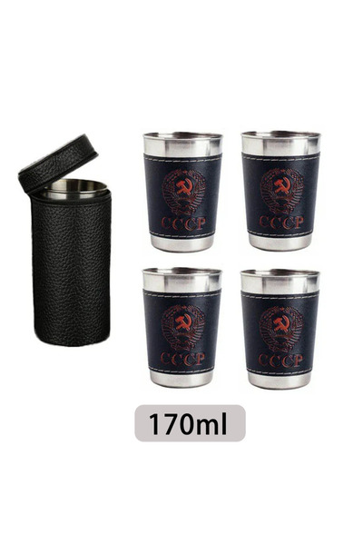 Choice 170 مل (4 قطع) 4 قطع من أكواب السفر الخارجية أدوات مائدة التخييم كوب م...