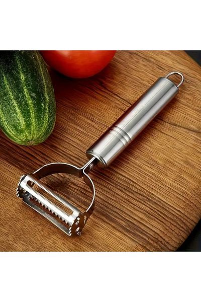 Layrol Double Function Julienne Peeler - Fruit, Vegetable and Cucumber Pumpkin Carrot Apple Peeler