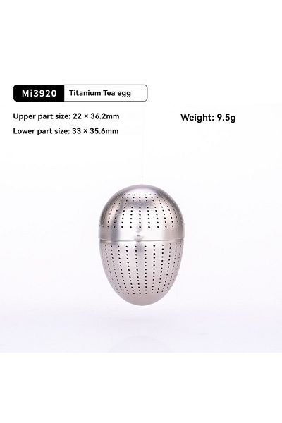 Choice Mi3920 Keith Pure Titanium Tea Egg, Built-in Tea Filter, Tea Hourglass, Pure Titanium Filter, Portab