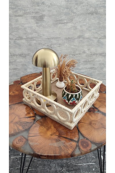 Sorgun Kadın Kooperatifi Dekoratif Halkalı Tepsi