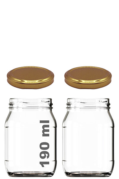 Afracam 190 ml Metal Gold Kapaklı Konserve Kavanozu 190 Cc Şeffaf Bebek Mama ...