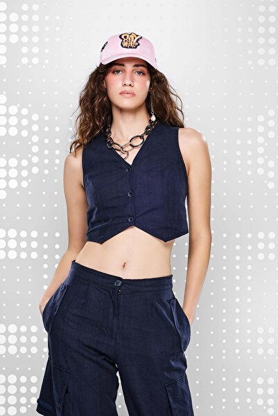 VDR Women's Navy Blue Vest 15424