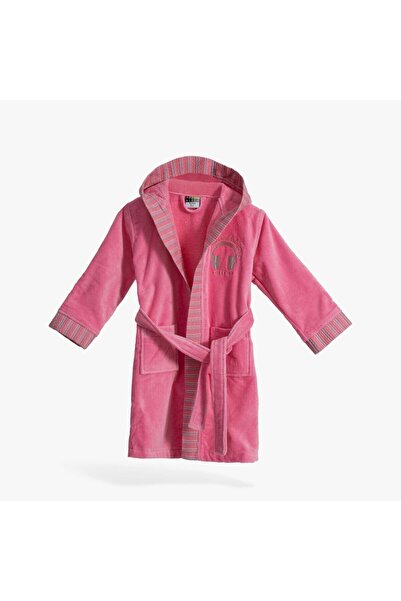 Green Black روب حمام بناتي ريلاكس - وردي