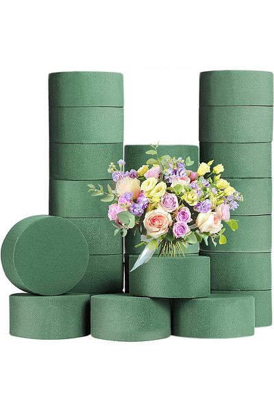 Choice 10pcs 10Pcs 11.5cm Round Floral Foam Bricks for Wedding Party Table Arrangement Decoration Wet Foam