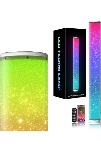COOYA Smart Led Floor Lamps, RGB Color Changing with APP & Remote Control, for Living Room Bedroom Game