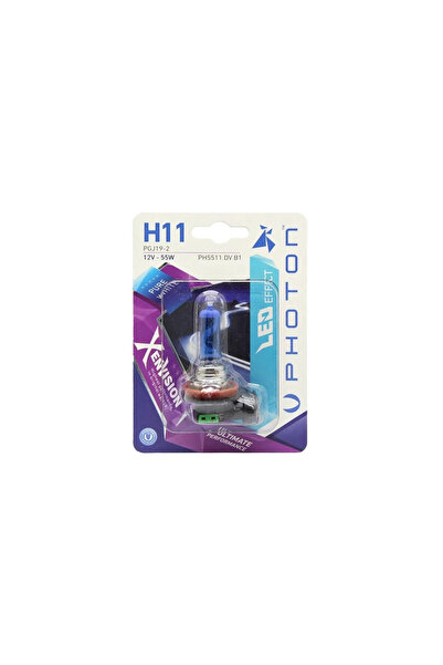 Photon H11 12v 55w Beyaz Xen Vision Tekli Blister Ampul