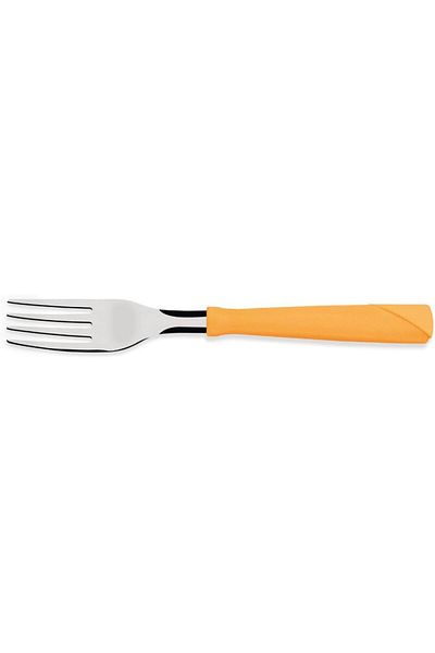 TRAMONTINA Since 1911, Made In Brazil - New Kolor 12 Pieces Stainless Steel Table Forks Set
