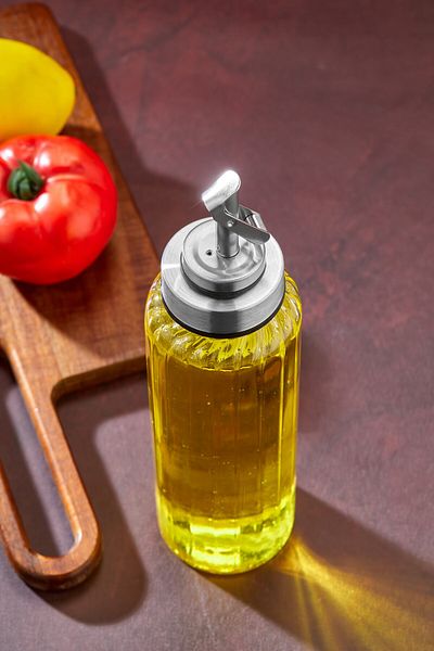 Cooker 510ml Borosilicate Glass Oil Dispenser – Practical Use in the Kitchen with Stylish, Durable and Leak-Proof Design