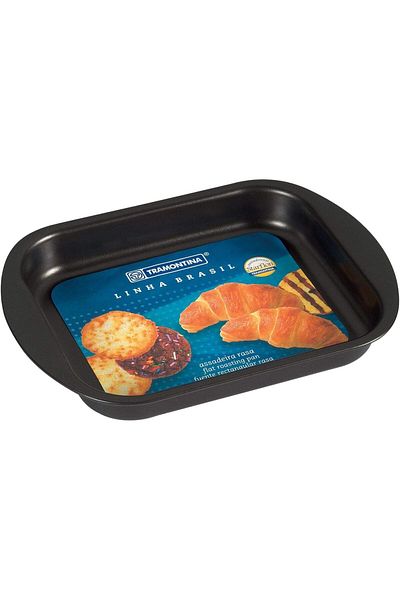 TRAMONTINA Since 1911, Made In Brazil - 40cm Flat Roasting Pan Brasil