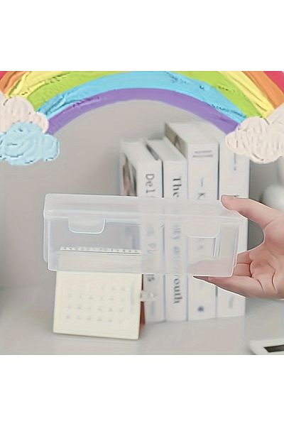 Choice 1pc 1/4pcs Large Clear Plastic Storage Boxes with Hinged Lids Ideal for Jewellery Ornaments Home Sup