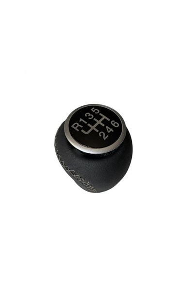 ZETOTO Fiat Doblo 3 Black Gear Shift Knob Leather Covering 6 Forward Models 55346753