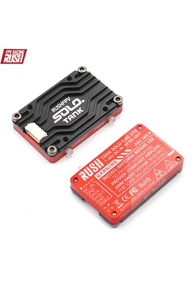 U-Angel-1988 48CH RUSH Solo Tank 5.8G VTX Video Transmitter CNC shell 1.6W High Power Built-in Microphone Heat Di