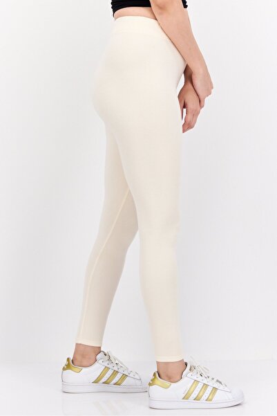 Undiz Women Carry Plain Leggings, Cream