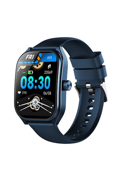 Choice Blue Aolon 2.01" Curved Screen Smartwatch Men Call Sports Waterproof Wrist Watches Fitness Bracelet
