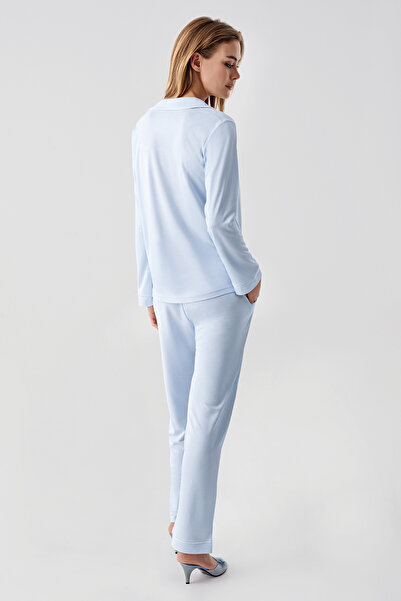 PERİN 1035-2-Piece Combed Cotton Suit with Breaks