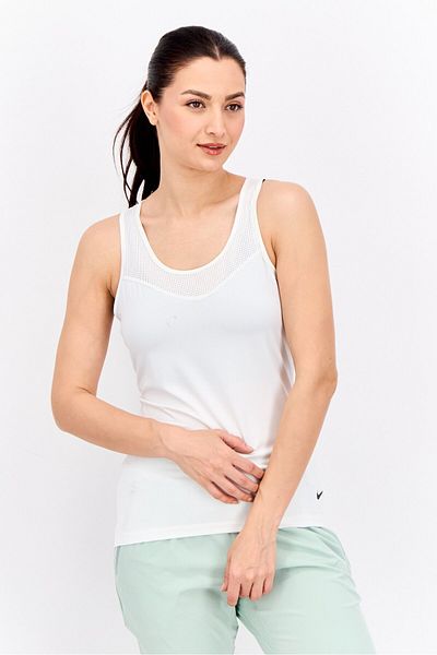 Nike Women Sportswear Fit Sleeveless Training Tank Top, White
