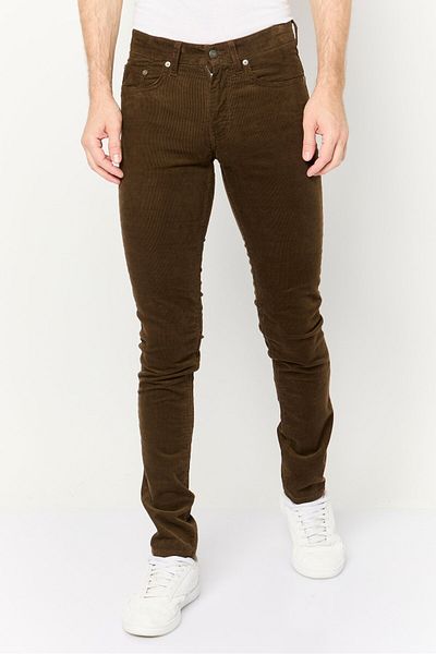 Gant Men Hayes Slim Fit Mid Rise Corduroy Pants, Dark Brown