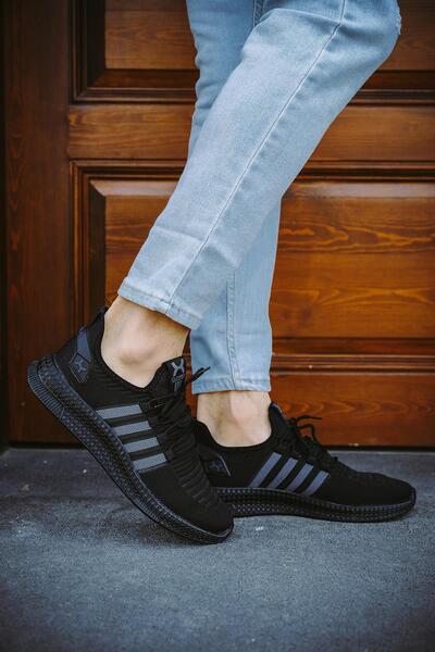 Oksit Cbm 4025 Striped Lightweight Daily Walking Running Mesh Men's Sneaker