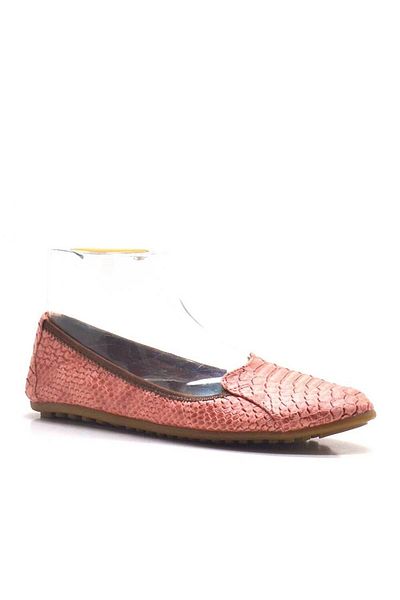 Rollbab Balerini pliabili pentru damă cu model roz croc