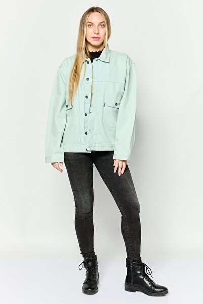 Levi's Women Washed Denim Jacket, Slate Blue