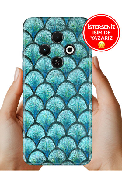 TECNO Spark 30C Kılıf Lüks Desenli Silikon Cover Case Fishscale468