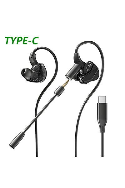Choice type-c E-Sports Gaming Headset 7.1 Surround Sound Hifi Stereo Wired headphones 3.5mm/Type-C In-Ear d