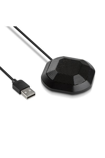Aibecy Usb Plug Usb Conference Microphone 360 Omnidirectional Condenser Computer Pc Mic With Touch Mute Plu