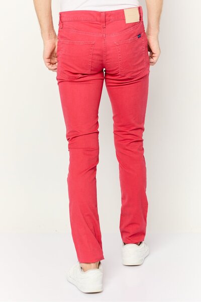 Gant Men Regular Fit Solid Straight Leg Jeans, Red