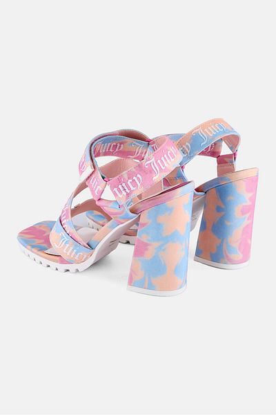 Juicy Couture Women Medium JC-Georgette Velcro Closure Sandals, Multicolor