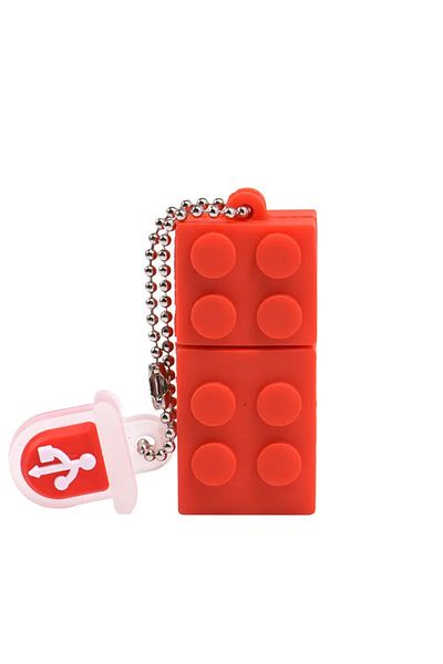 JASTER 4gb Red Toy Brick Usb 2.0 Flash Drive 64gb Silicagel Building Block 32gb Pen Drive Real Capac