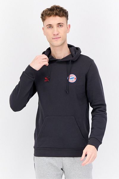 adidas Men Sportswear Fit Training Hooded Outdoor Sweatshirt, Dark Grey