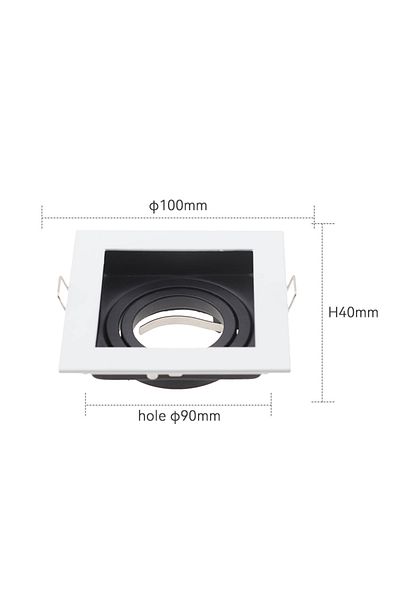 JOYINLED black white LED Downlight for GU10 Bulbs Mounting Frames Recessed Ceiling LED Spot Lighting Bedroom