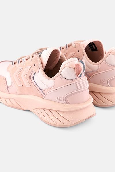 hummel Women Marathona Reach Lx Tonal Rib Lace Up Running Shoes, Rose Dust