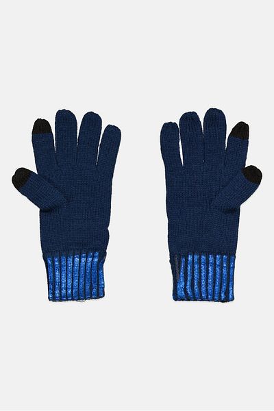 Body Glove Women Knitted Gloves, Navy