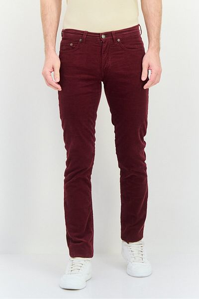 Gant Men Hayes Slim Fit Corduroy Pants, Maroon