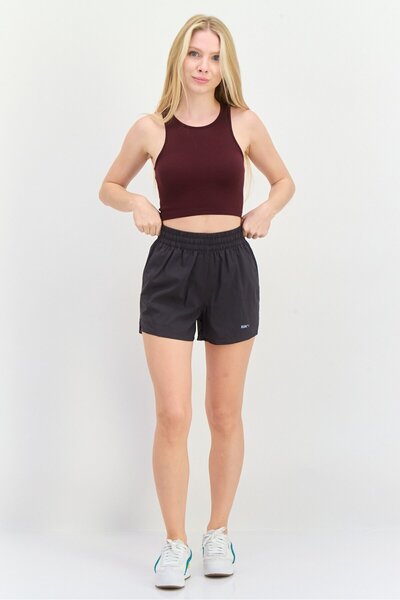 Puma Women Sportswear Fit Drawstring Running Shorts, Dark Grey