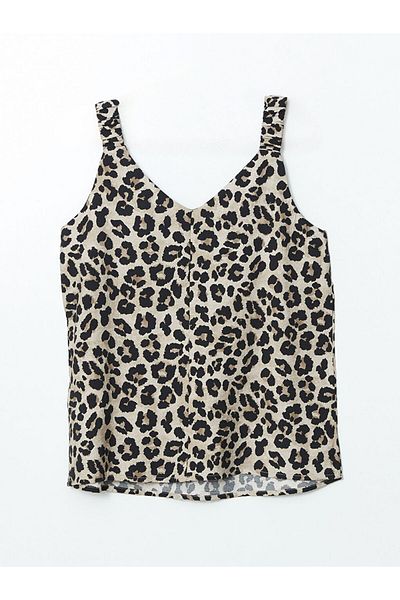 LC Waikiki Νέα σεζόν Γυναικεία Μπλούζα με λαιμόκοψη V Leopard Print - S5K008Z8